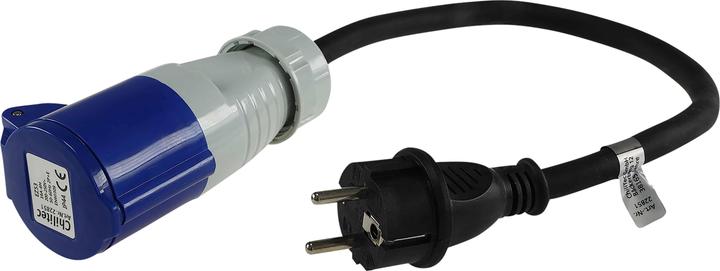 Chilitec CEE-Adapter 22851, 0,35 m, CEE auf Schutzkontaktstecker (CEE 7/4)