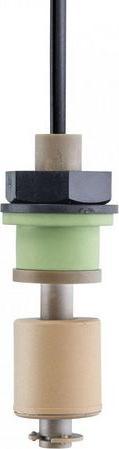 Actual product image RS PRO Float switch External, vertical, make/break contact, polyphenylene sulphide, 600 mA, 120V, -10°.