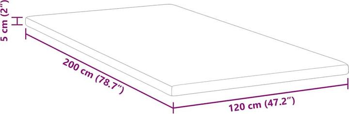 Actual product image vidaXL Matratzenauflage (120 x 200 cm)