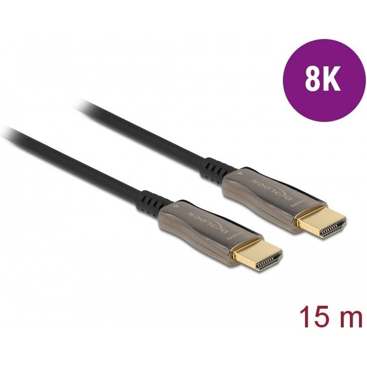 Delock Nero Hdmi (Typ A) — Hdmi (Typ A) (15 M), Cavo Video,