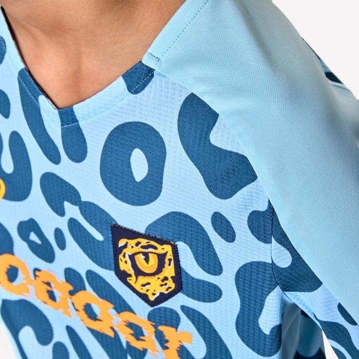 Produktbild Kipsta Mädchen Fussball Trikot - Viralto Leopard blau (140)