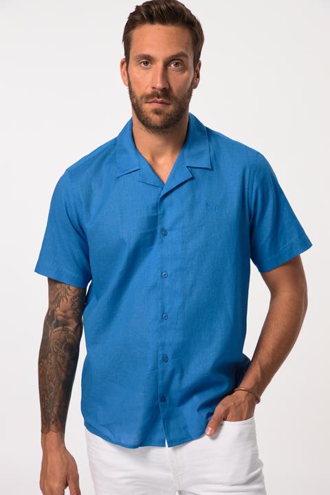 Produktbild JP1880 Hemd, Halbarm, Leinenmix, Kubakragen, Modern Fit (XL)