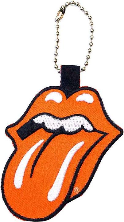 Actual product image The Rolling Stones Classic Orange Tongue Schlüsselanhänger