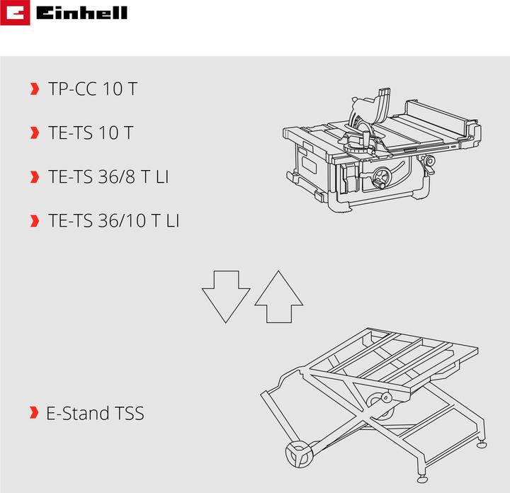 Actual product image Einhell Sägen-Untergestell E-Stand TSS, 4310605