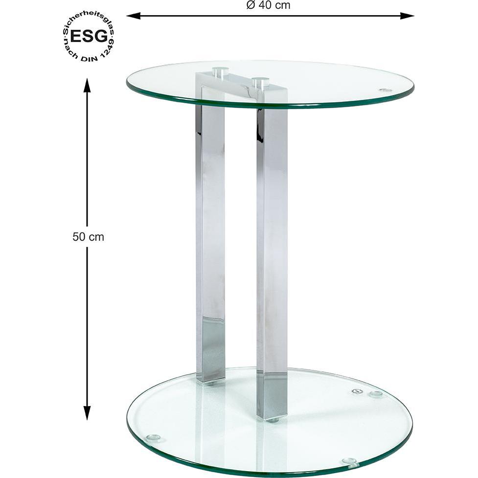 Thumbnail - HAKU Möbel, Couchtisch + Beistelltisch, Denver (40 x 40 x 50 cm)