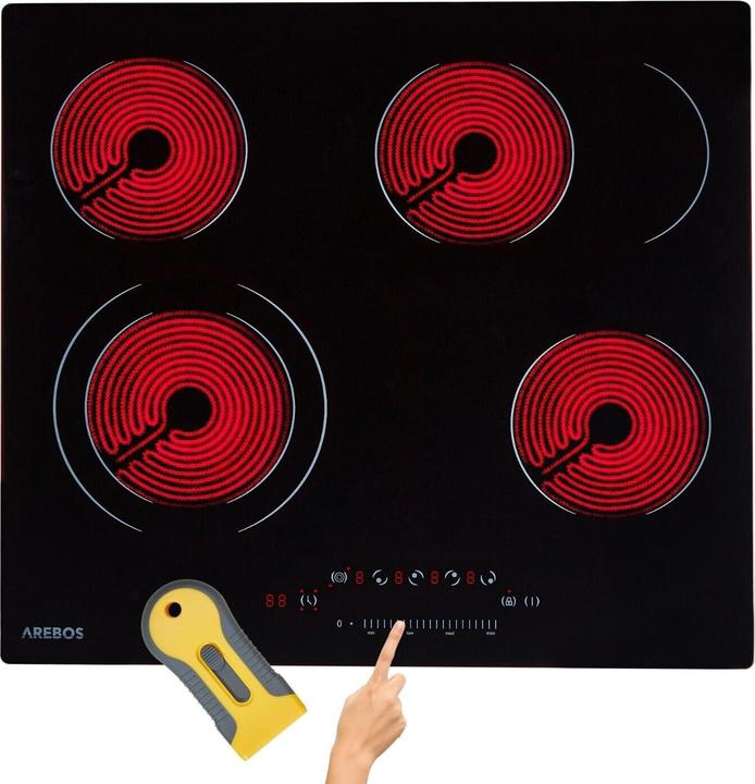 Arebos Table de cuisson en vitrocéramique