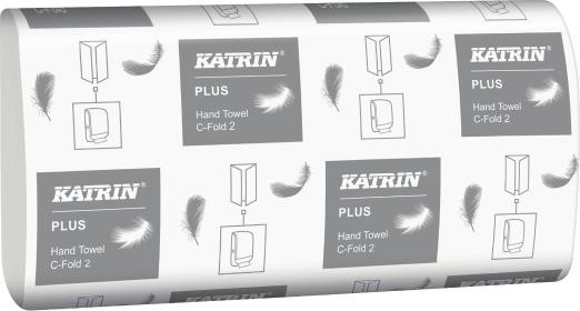 Produktbild Katrin Håndklaedepapir 344387 plus, c-fold, karton a 24 x 100 ark