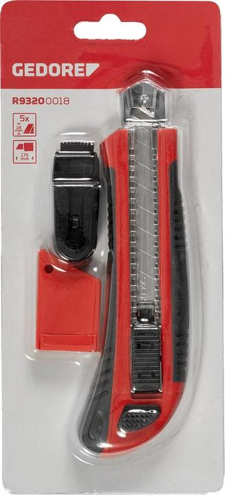 Produktbild Gedore Red red R93200018 Cuttermesser 5 Klingenbreite 18 mm + Anspitzer (Cutter)