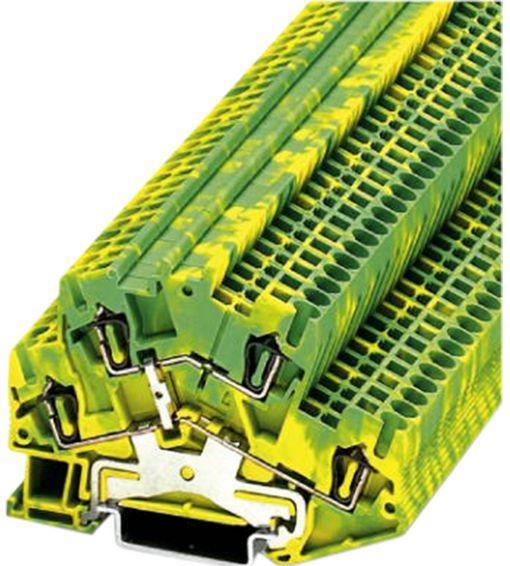 Phoenix Contact TB,Spring-cage,Width:5.2mm,green-yellow