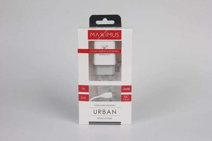 Image du produit Maxximus Chargeur de batterie réseau. Urbain 2,1A Type-C, 2xUSB (2 ports)