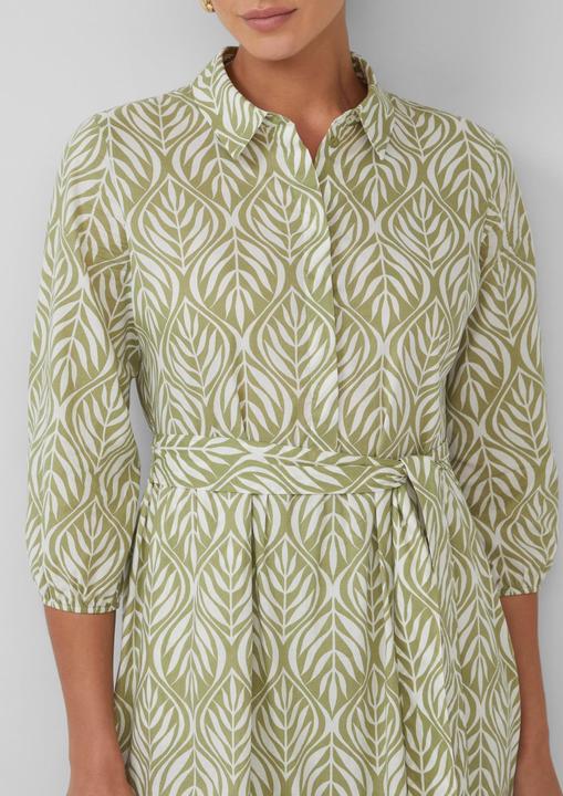 Actual product image S.Oliver Kleid Hemdblusenkleid in Midilänge mit All-over-Print (38)