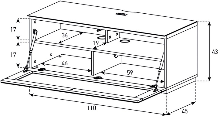 Immagine prodotto Sonorous Sta110i (110 x 45 x 44 cm)
