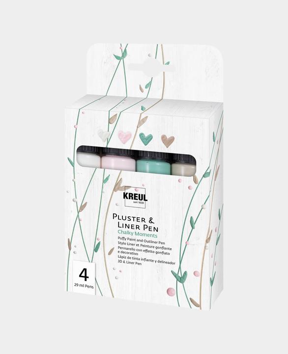 Produktbild Kreul Pluster & Liner Pen Set (Weiss, Braun, Rosa, Mint, Rosé, Grün, Multi, 29 ml)
