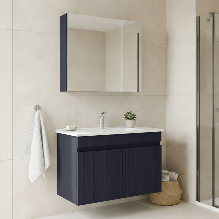 Produktbild Homitis Tivoli 85 Bathroom Cabinet With Sink & Mirror Set (2 Pieces)