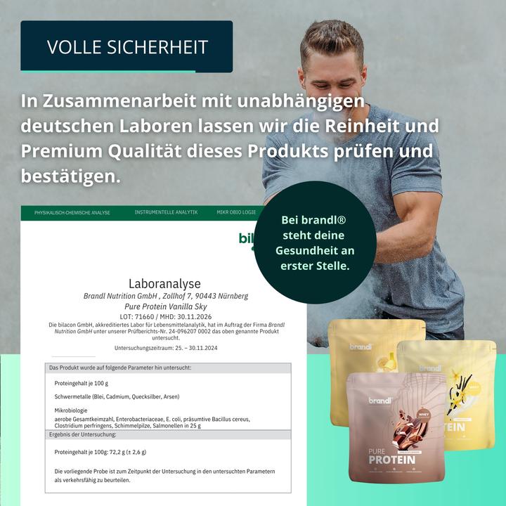 Produktbild Brandl Pure Protein (Vanille, 1 Stk., 1000 g)