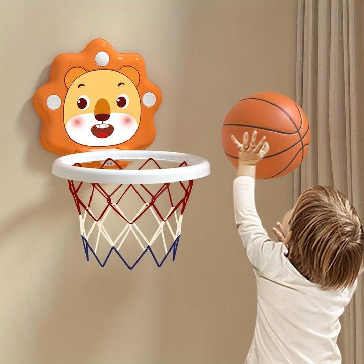 Activity Board Wandmontierter Basketballkorb für Jugendliche mit Miniball und Luftpumpe - verstellbares