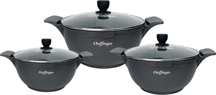Cook N Home Set Pentole 8 Pezzi - Antiaderente, Alluminio, Per Gas Ed