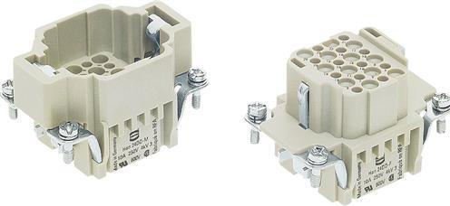 Produktbild Harting HAN DD Steckverbinder, Einsatz Typ 6 Stiftleiste Crimpanschluss max 2,5mm2, 10A24 polig