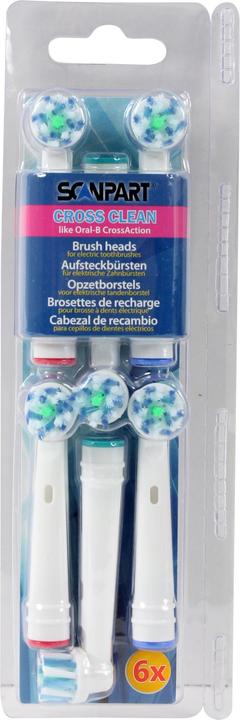 Produktbild Scanpart SCA Ers.zahnb.f.Oral-B Cross 6 (6 x)