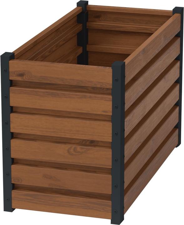 Produktbild Green Split Hochbeet walnut (wood-like veneer) 60cm x 50cm x 100cm