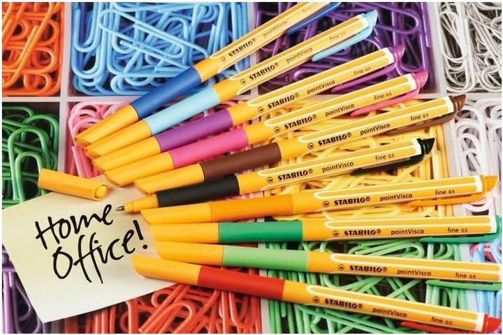 Produktbild STABILO pointVisco Tintenroller (Blau, Grün, Rot, Schwarz, 4x)