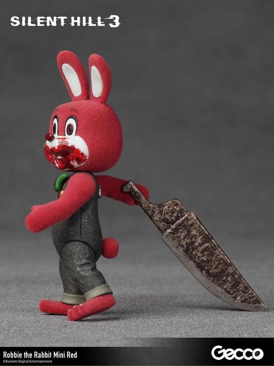 Actual product image Gecco Silent Hill 3 Mini Action Figure Robbie the Rabbit Mini Red Version 10 cm