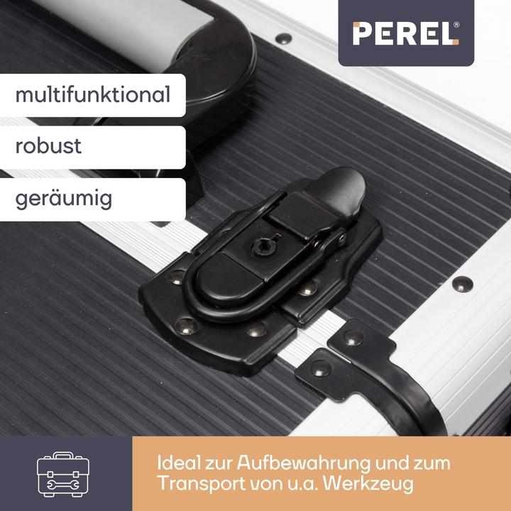 Actual product image Velleman ALUMINIUM TROLLEY CASE - 370 x 225 x 670 mm - BLACK (66.90 l)