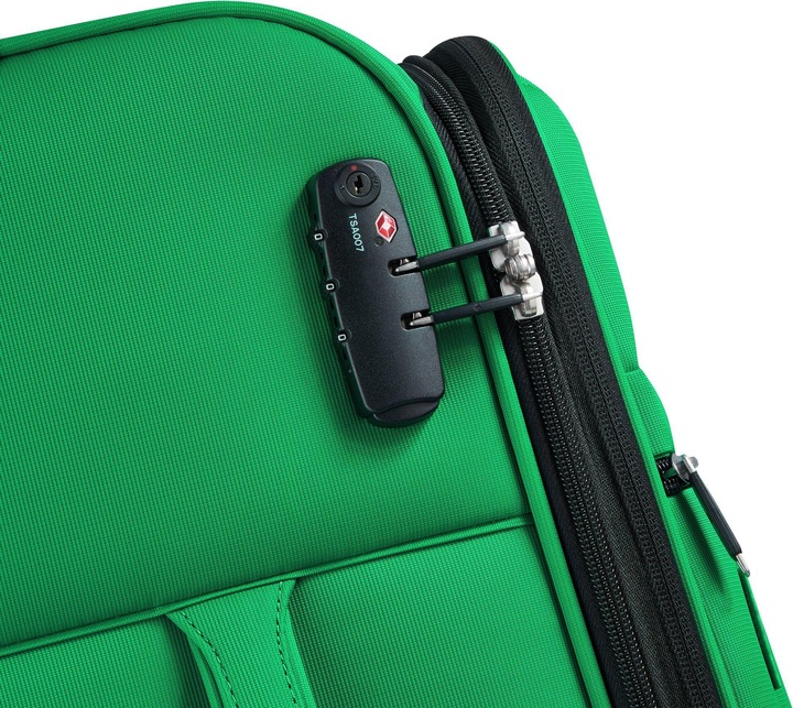 Actual product image Delsey Paris x United Colors of Benetton Color Block 4-wheel cabin trolley S 55 cm with stretch fold (77 l, Hand luggage (up to 50 litres))