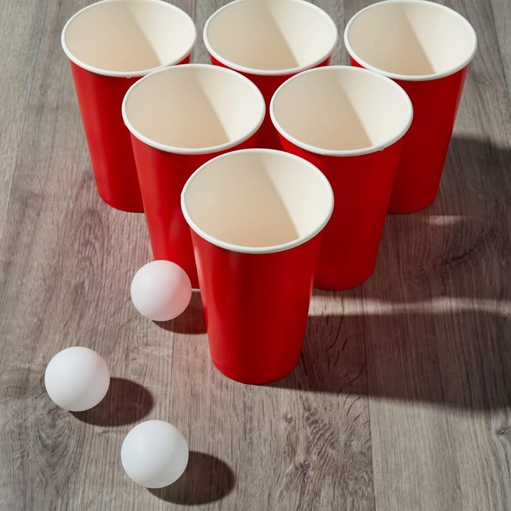 Immagine prodotto The twiddlers Set da beer pong con 100 bicchieri e 15 palline