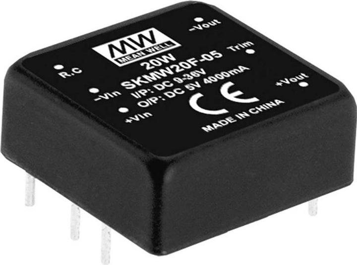 Image du produit MeanWell Modules de conversion DC/DC série SKMW20 DIP x1 Case Single Output 1 régulé