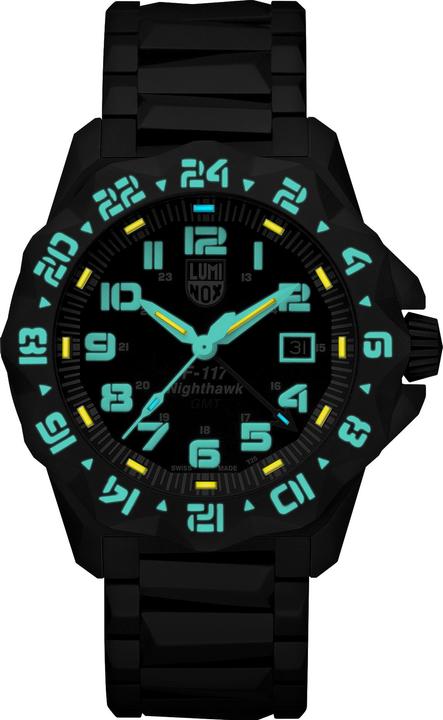 Actual product image Luminox F-117 Nighthawk (Swiss made, Analogue wristwatch, Diving watch, 44 mm)