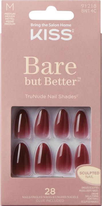 KISS Bare-But-Better Gel Nails - 28 Pieces (Ongles artificiels)