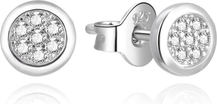 Produktbild Agato Tiny silver earrings with zircons AGUP3485 (Silber)