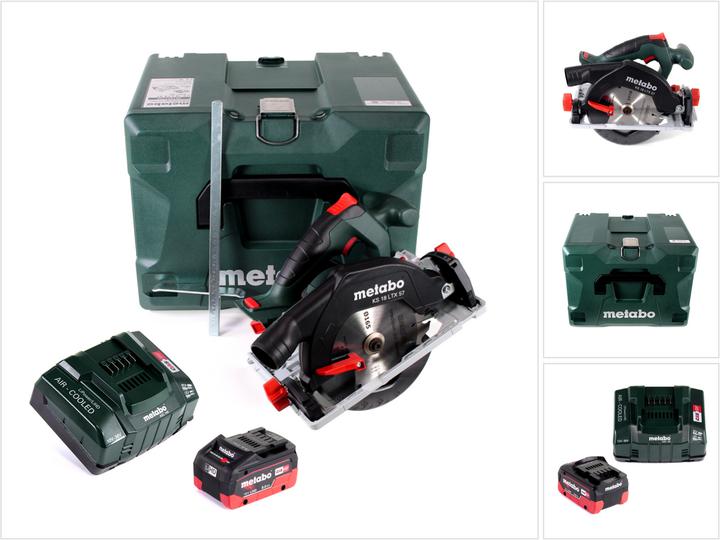 Produktbild Metabo KS 18 LTX 57 Akku Handkreissäge 18V 165x20mm + 1x Akku 8,0Ah + Ladegerät + MetaLoc