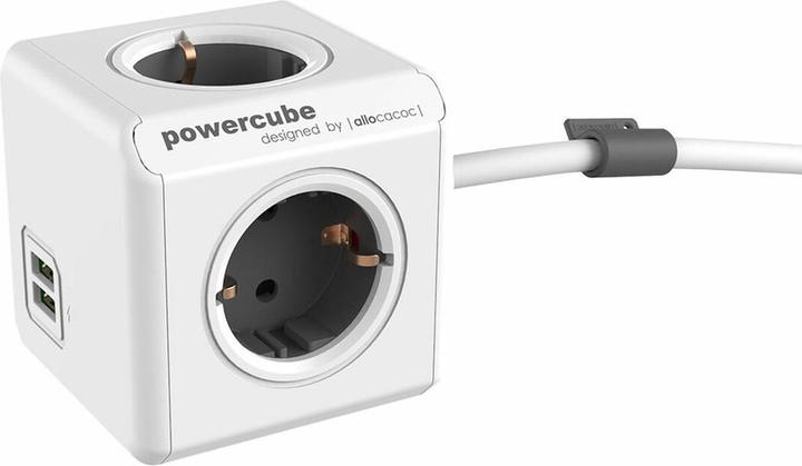 Allocacoc PowerCube extended usb (4 x, CEE 7/3, 1.50 m)