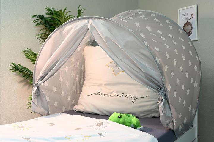 Produktbild Knorrtoys Bettzelt "Grey white stars"