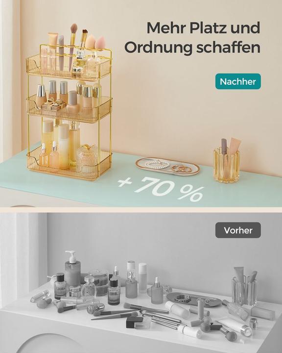 Produktbild Songmics Make-up Organizer mit 3 Ebenen