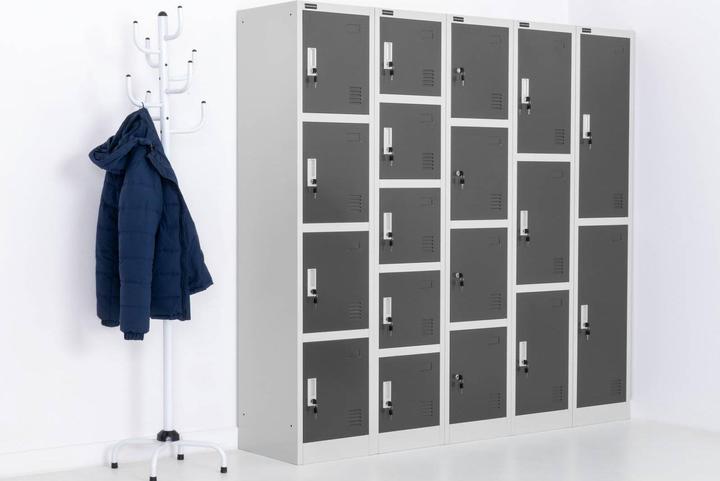 Produktbild Fromm & Starck Metallschrank Schliessfachschrank Metallspind Spindschrank abschliessbar 5-fach