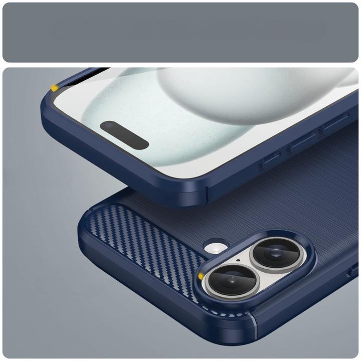 Actual product image Cover-Discount iPhone 16 - Metal Carbon Look case (Apple iPhone 16)