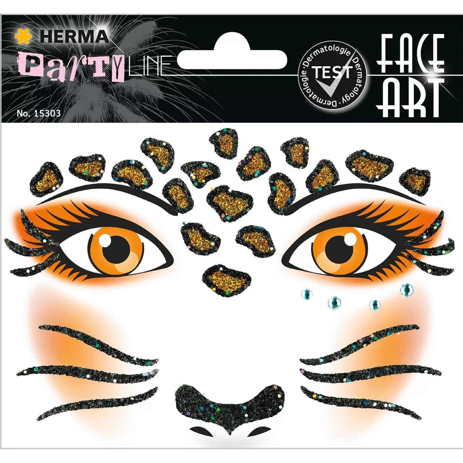 Herma, Sticker, Face Art Sticker Leopard