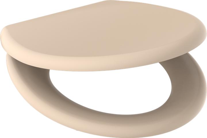 Actual product image Schütte WC seat Duroplast WC seat BEIGE Soft-close mechanism Quick release 82305 Beige