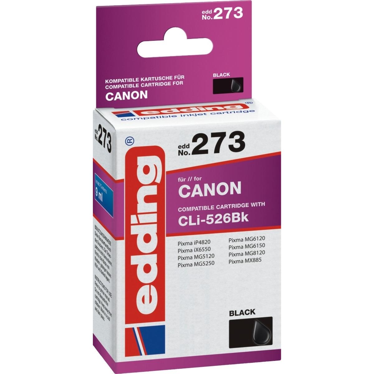 Edding, Druckerpatrone, EDD-273 Druckerpatrone (e) Kompatibel (BK)