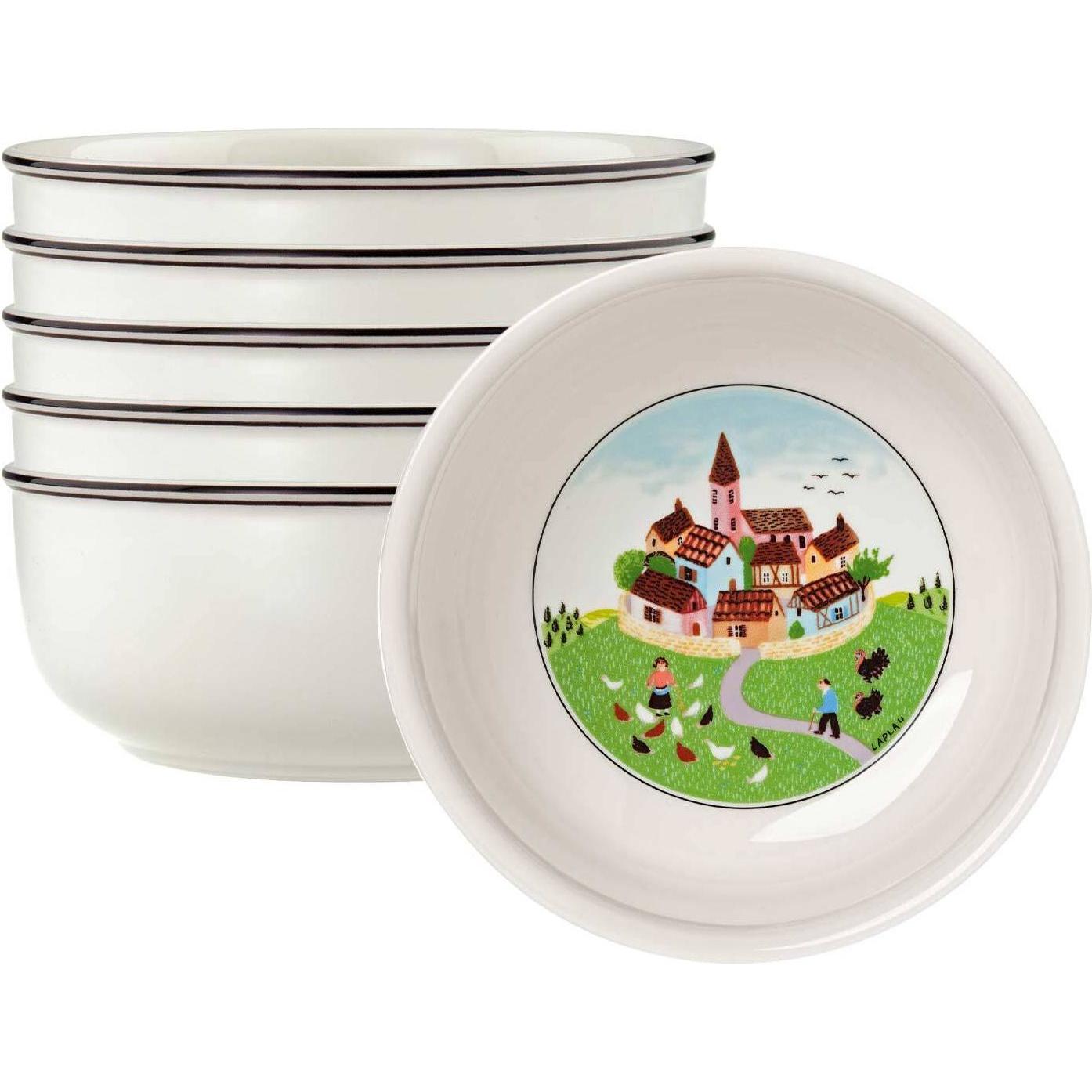 Villeroy & Boch Design Naif Dessertschalen, Schüssel + Schale, Mehrfarbig