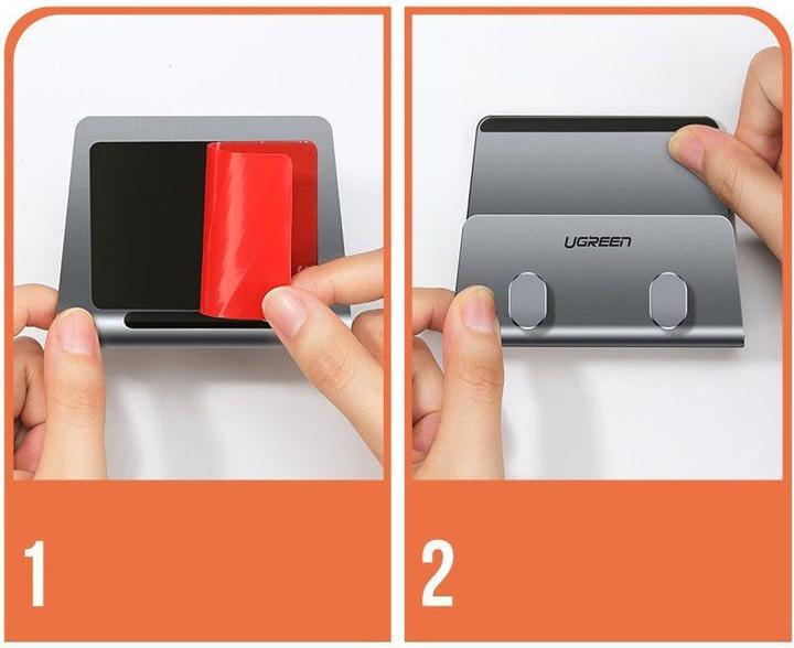 Actual product image Ugreen metal wall mount for smartphone tablet black (LP193)