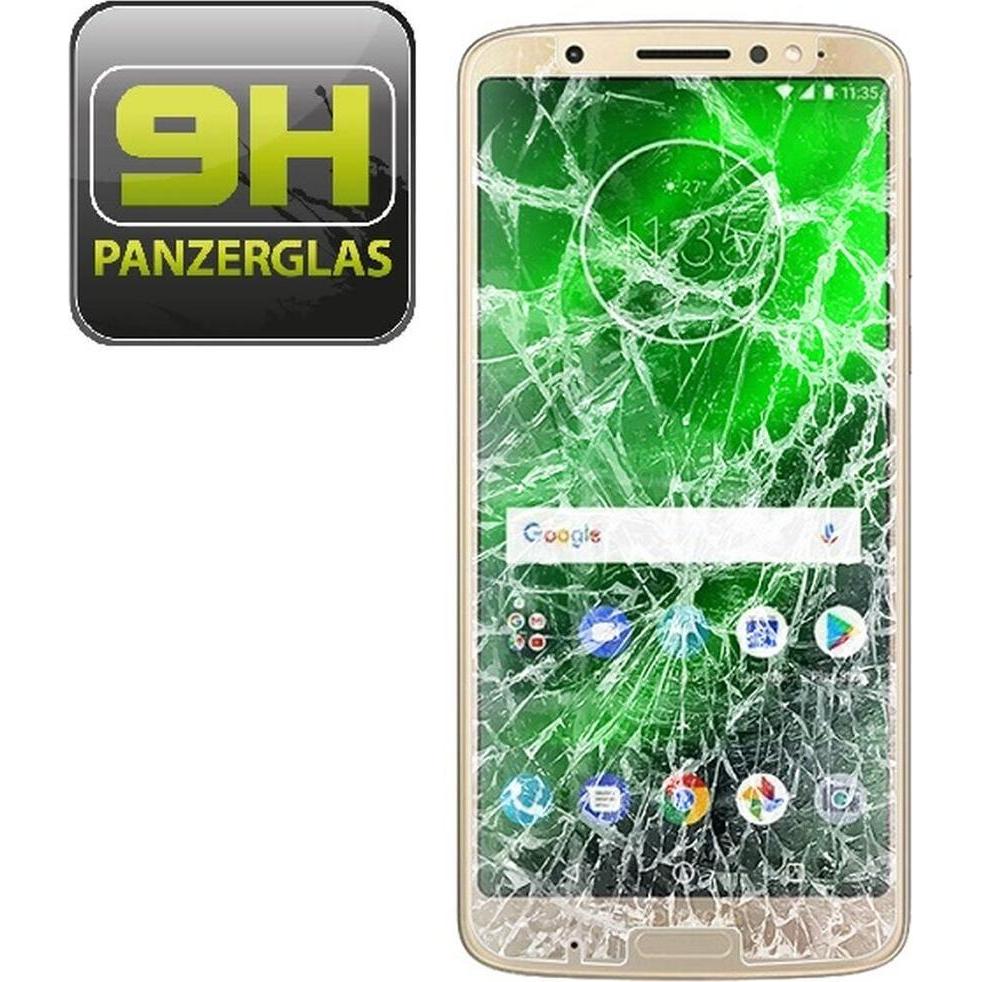 Thumbnail - Protectorking 1x echtes Tempered 9H Panzerhartglas 3D KLAR (1 Stück, Motorola Moto G6 Plus), Smartphone Schutzfolie, Tra...
