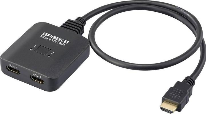 SpeaKa Professional SP-HDMIBS-100 2+1 Port HDMI-Switch bidirektional verwendbar