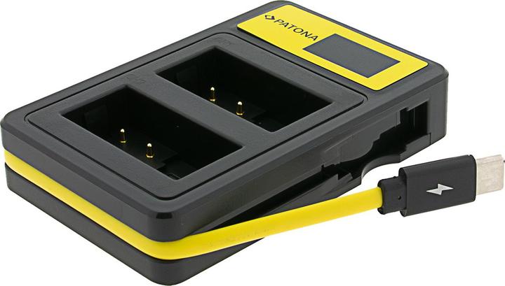 Actual product image Patona Charger Smart Dual LCD USB Panasonic DMW-BLC12PP (Camera battery charger)