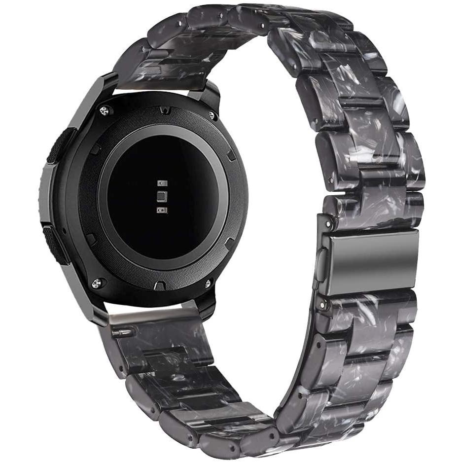 Thumbnail - Strap-it Armband (Kunstharz), Uhrenarmband, Schwarz, Mehrfarbig, Weiss