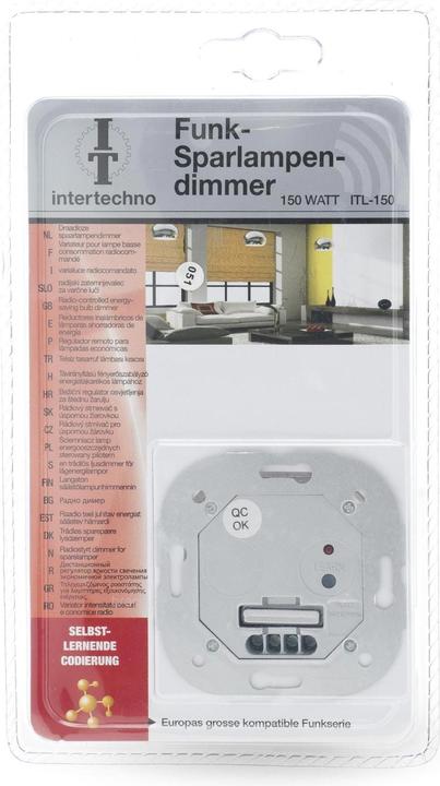 Produktbild intertechno Funk-Sparlampen Dimmer ITL-150