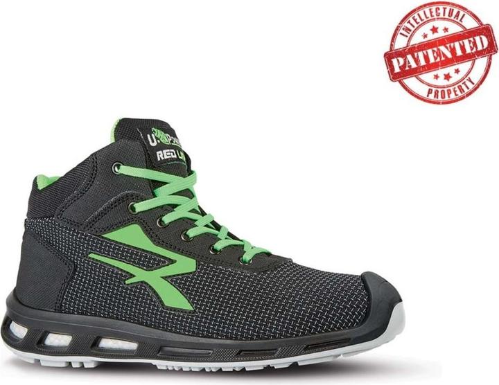 Produktbild U-Power Sicherheitsstiefel RedLion HARD Grösse 46 schwarz/grün S3 SRC ESD EN ISO 20345 Putek Technology (S3, 46)